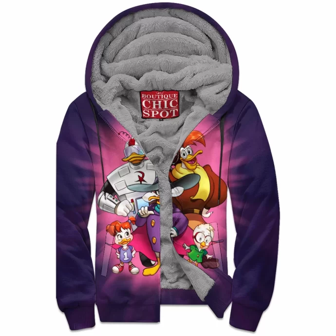 Darkwing Duck Zip Fleece Hoodie