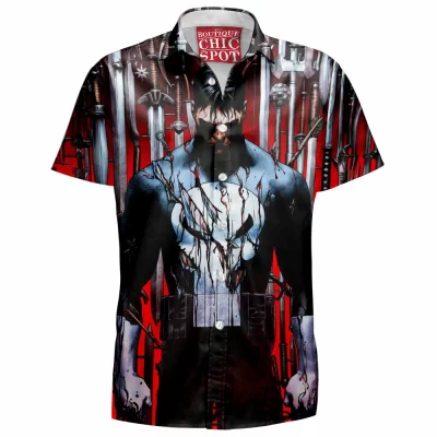 Comic Hawaiian-Shirt, Punisher Hawaiian-Shirt