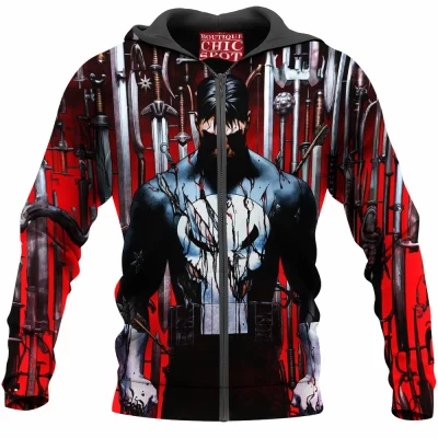 Comic Zip-Hoodie, Punisher Zip-Hoodie