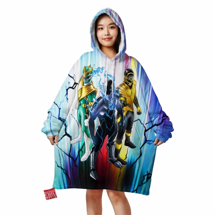 Mighty Morphin Power Rangers Blanket Hoodie