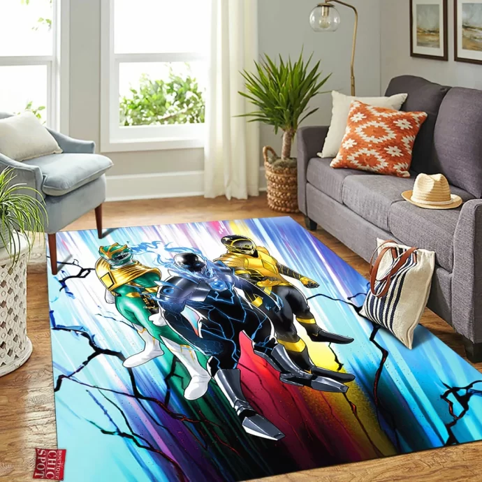 Mighty Morphin Power Rangers Rectangle Rug