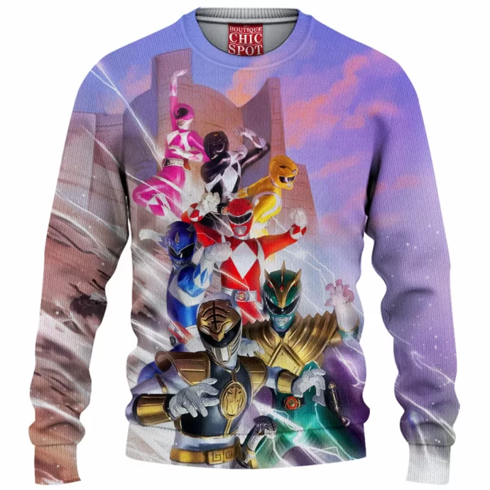 Mighty Morphin Power Rangers Knitted Sweater