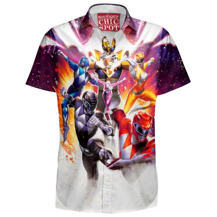 Mighty Morphin Power Rangers Hawaiian Shirt