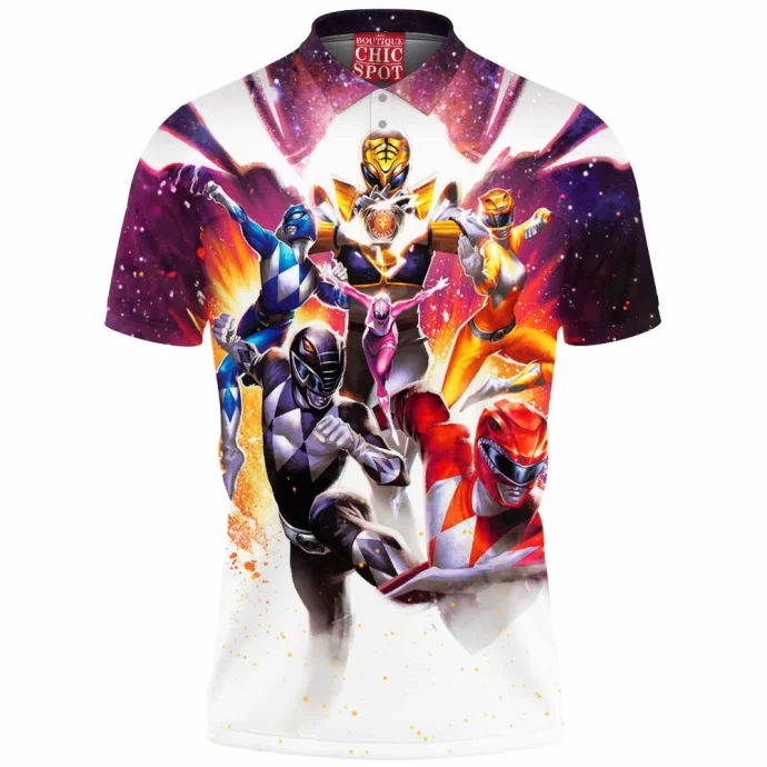 Mighty Morphin Power Rangers Polo Shirt