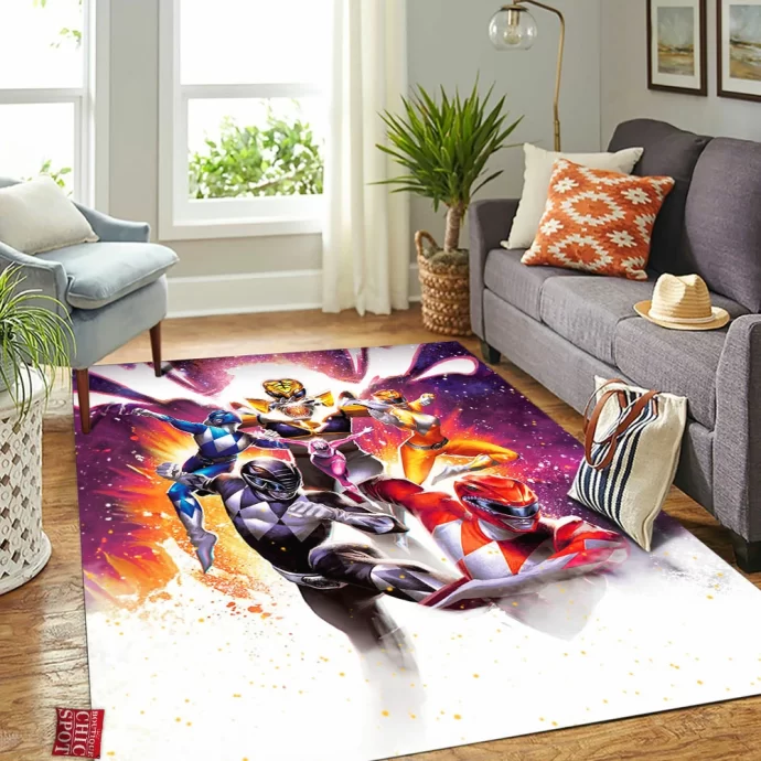 Mighty Morphin Power Rangers Rectangle Rug