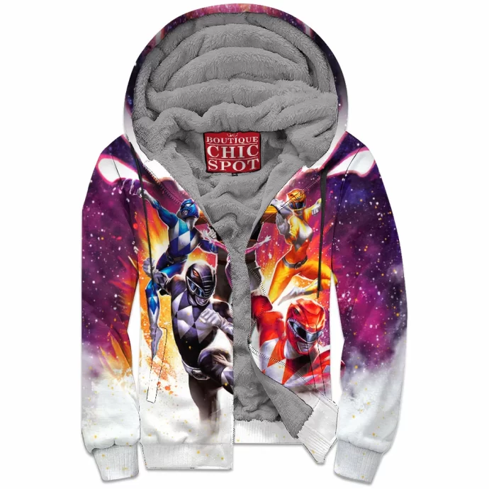 Mighty Morphin Power Rangers Zip Fleece Hoodie