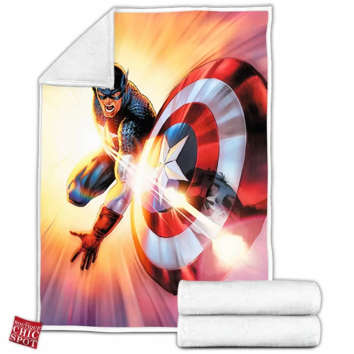 Captain America Fleece Blanket