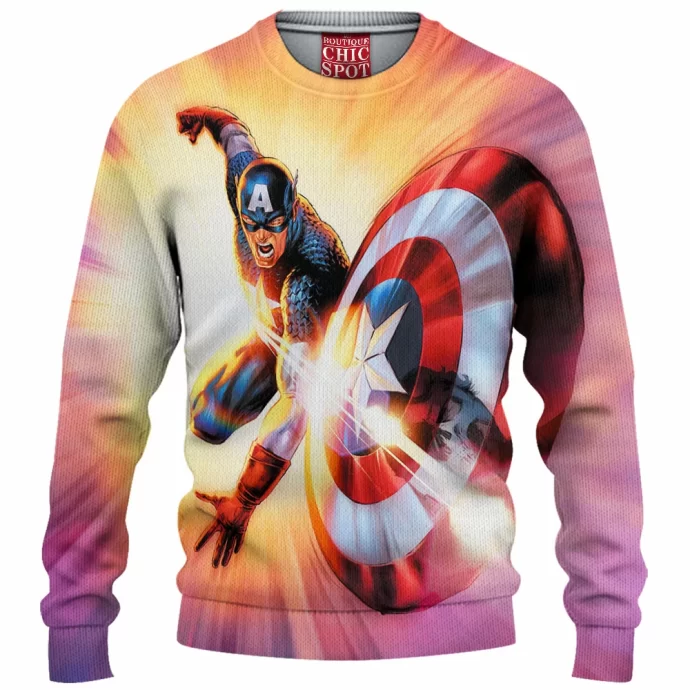 Captain America Knitted Sweater