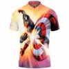 Captain America Polo Shirt, Comic Polo Shirt