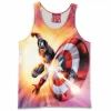 Captain America Tank-Top, Comic Tank-Top