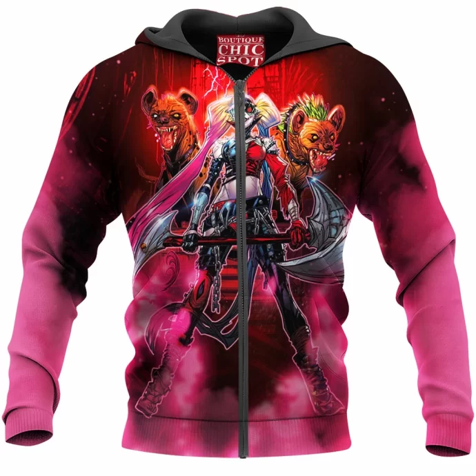 Harley Quinn Zip Hoodie