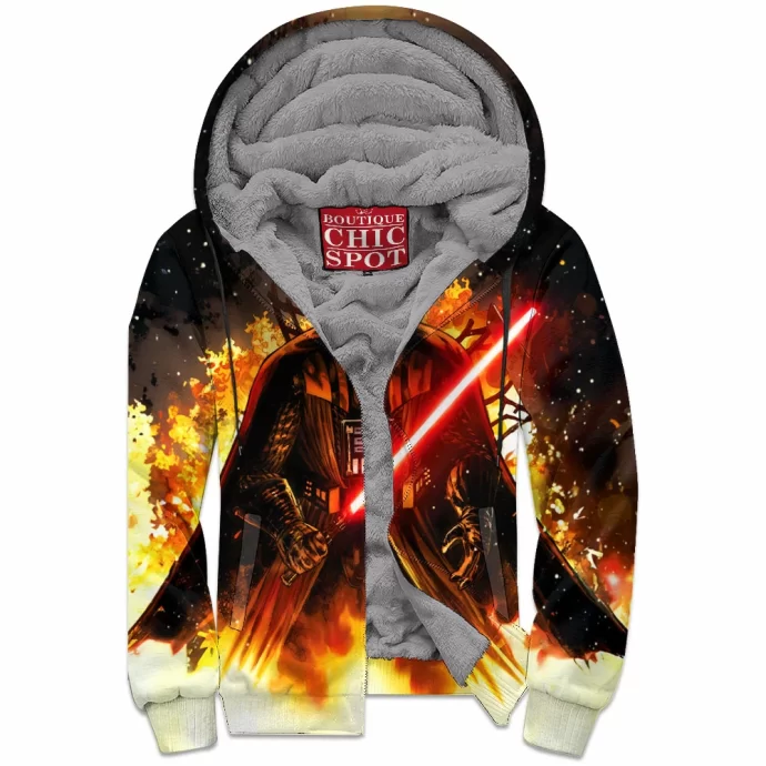 Darth Vader Zip Fleece Hoodie