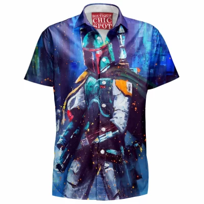 Boba Fett Hawaiian-Shirt, Sci-Fi Hawaiian-Shirt, Star Wars Hawaiian-Shirt