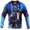 Boba Fett Zip-Hoodie, Sci-Fi Zip-Hoodie, Star Wars Zip-Hoodie