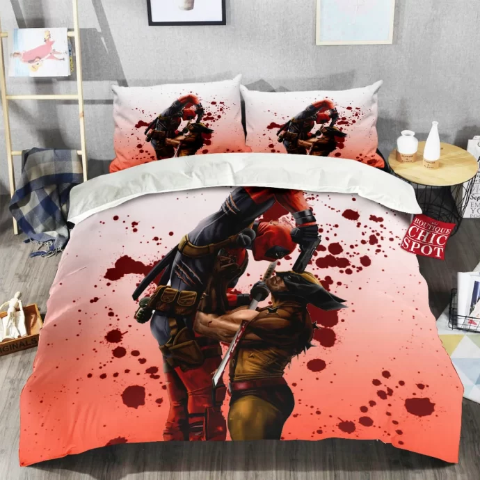 Wolverine Deadpool Bedding Set