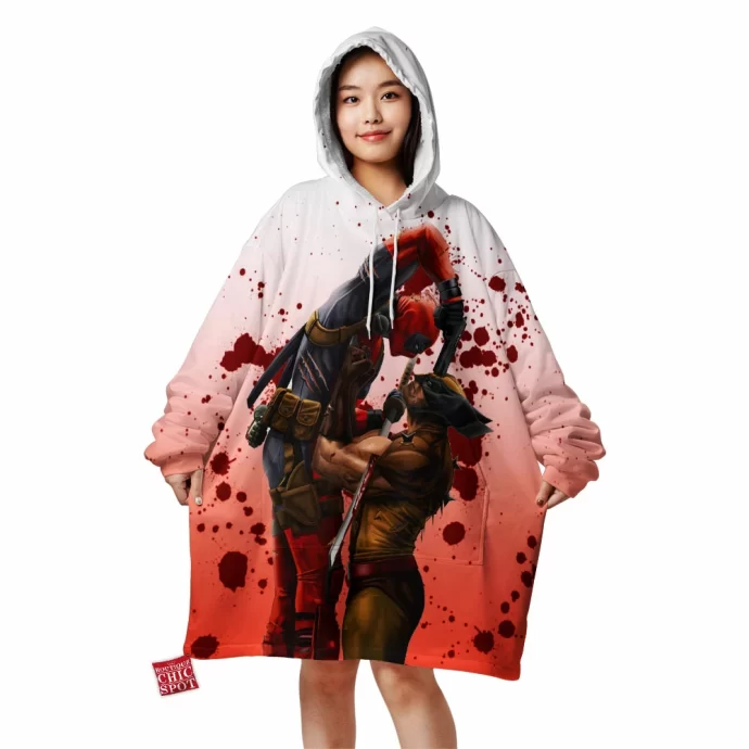 Wolverine Deadpool Blanket Hoodie