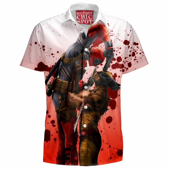 Wolverine Deadpool Hawaiian Shirt