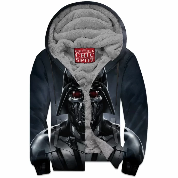 Darth Vader Zip Fleece Hoodie