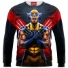 Wolverine Zip Sweatshirt, Comic Zip Sweatshirt, X-men Zip Sweatshirt