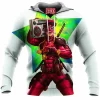 Comic Fleece-Hoodie, Deadpool Fleece-Hoodie