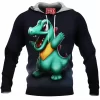 Anime Fleece-Hoodie, Pokemon Fleece-Hoodie, Totodile Fleece-Hoodie