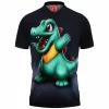 Anime Polo Shirt, Pokemon Polo Shirt, Totodile Polo Shirt
