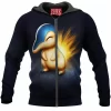 Anime Zip-Hoodie, Pokemon Zip-Hoodie, Cyndaquil Zip-Hoodie
