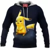Anime Fleece-Hoodie, Pikachu Fleece-Hoodie, Pokemon Fleece-Hoodie