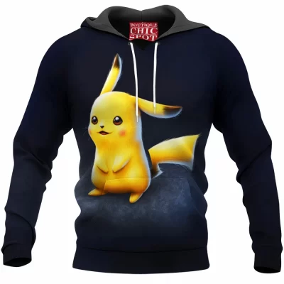 Anime Hoodie, Pikachu Hoodie, Pokemon Hoodie