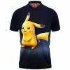 Anime Polo Shirt, Pikachu Polo Shirt, Pokemon Polo Shirt
