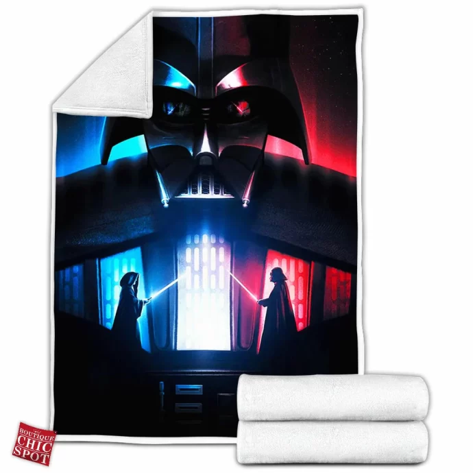 Darth Vader Obi Wan Kenobi Fleece Blanket