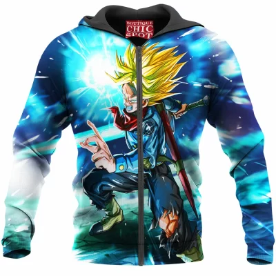 Anime Zip-Hoodie, Dragon Ball Zip-Hoodie, Trunks Zip-Hoodie