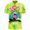 Anime Polo Shirt, Venusaur Polo Shirt, Pokemon Polo Shirt