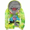 Anime Zip-Fleece-Hoodie, Venusaur Zip-Fleece-Hoodie, Pokemon Zip-Fleece-Hoodie