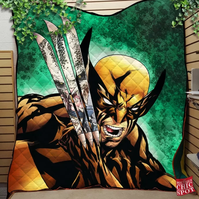 Wolverine Predator Quilt Blanket