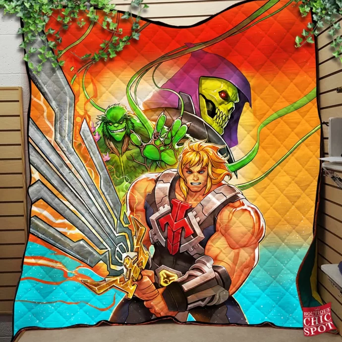 He-man Skeletor Masters of the Universe Quilt Blanket