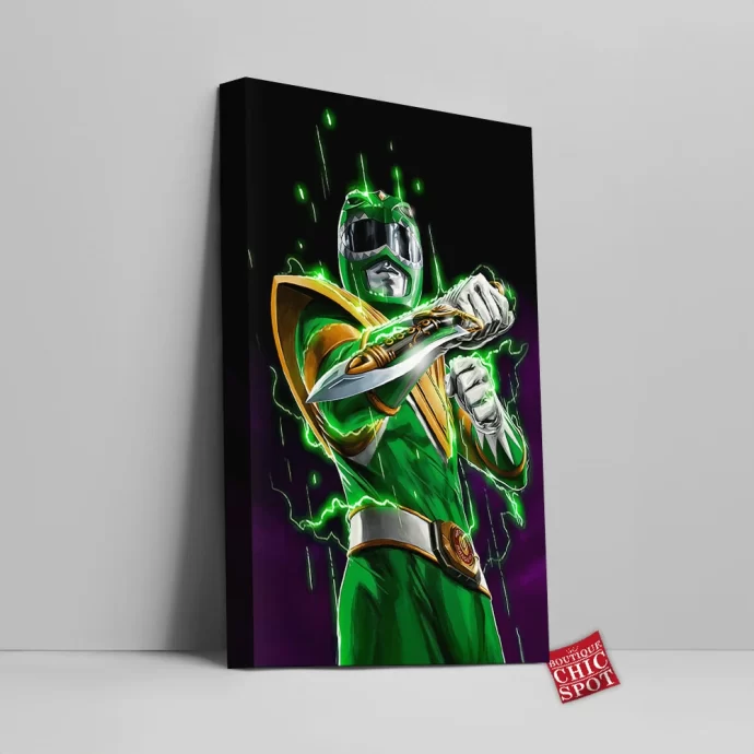 Power Rangers - Green Ranger Canvas Wall Art