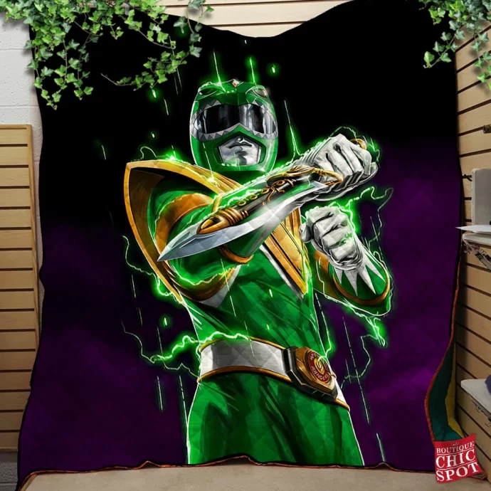 Power Rangers - Green Ranger Quilt Blanket