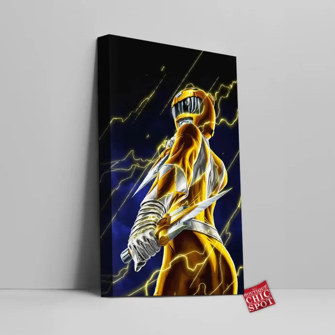 Power Rangers - Yellow Ranger Canvas Wall Art