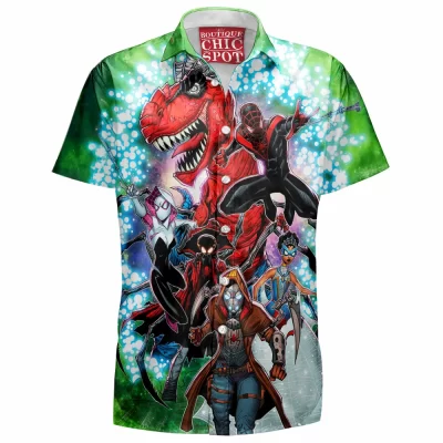 Comic Hawaiian-Shirt, Spider-Verse Hawaiian-Shirt