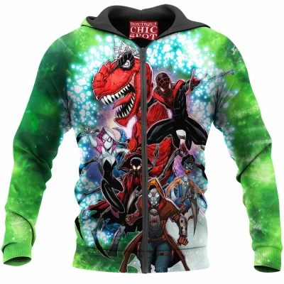 Comic Zip-Hoodie, Spider-Verse Zip-Hoodie