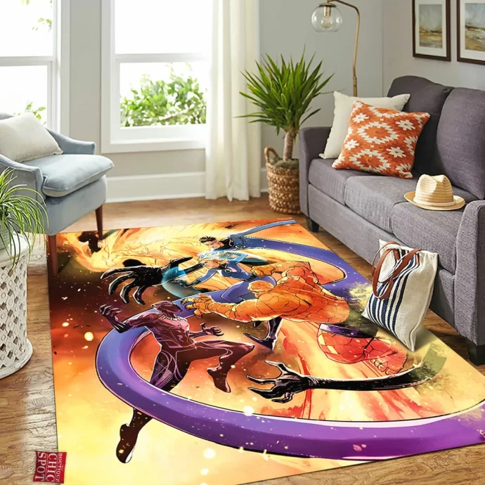 Black Panther Fantastic Four Rectangle Rug