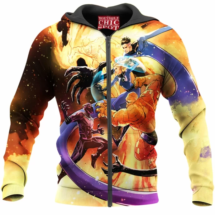 Black Panther Fantastic Four Zip Hoodie