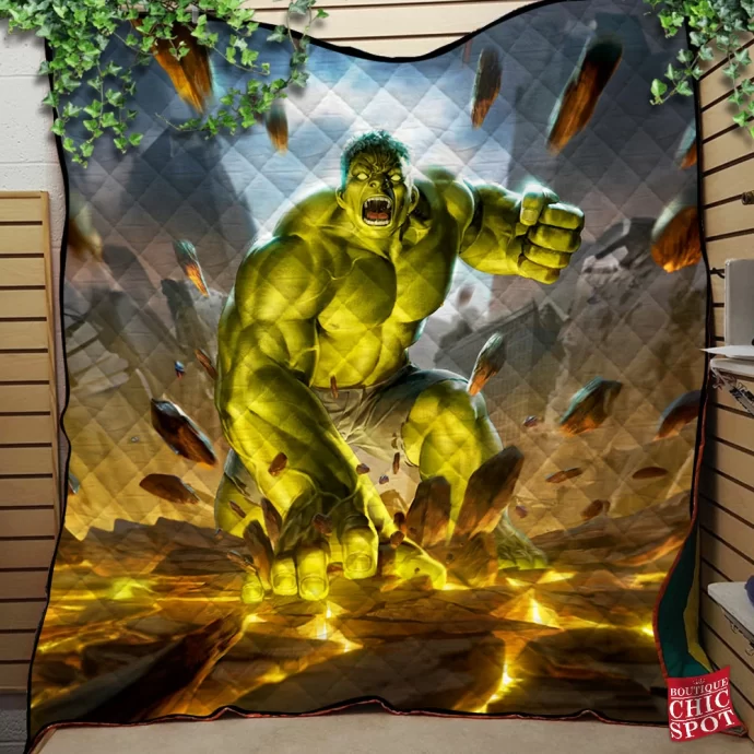 The Incredible Hulk Quilt Blanket