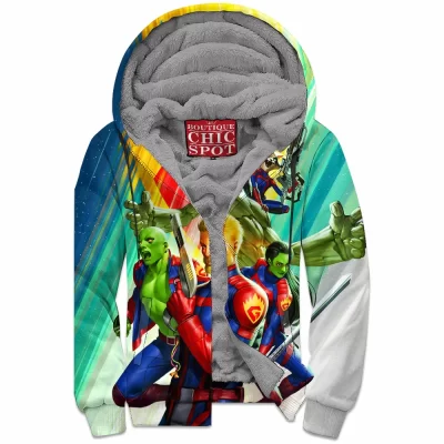 Comic Zip-Fleece-Hoodie, Guardians of The Galaxy Zip-Fleece-Hoodie