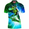 Green Ranger Polo Shirt, Mighty Morphin Power Rangers Polo Shirt