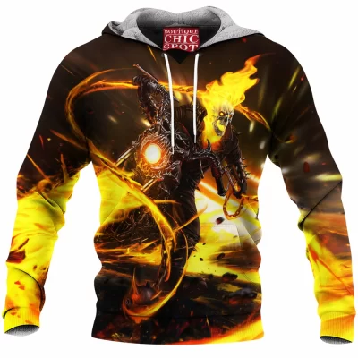 Comic Fleece-Hoodie, Ghost Rider Fleece-Hoodie