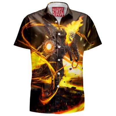 Comic Hawaiian-Shirt, Ghost Rider Hawaiian-Shirt