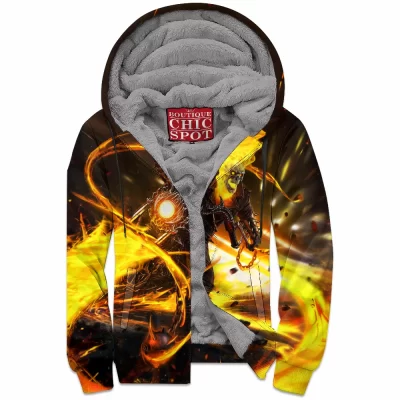Comic Zip-Fleece-Hoodie, Ghost Rider Zip-Fleece-Hoodie