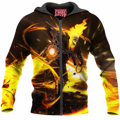 Comic Zip-Hoodie, Ghost Rider Zip-Hoodie